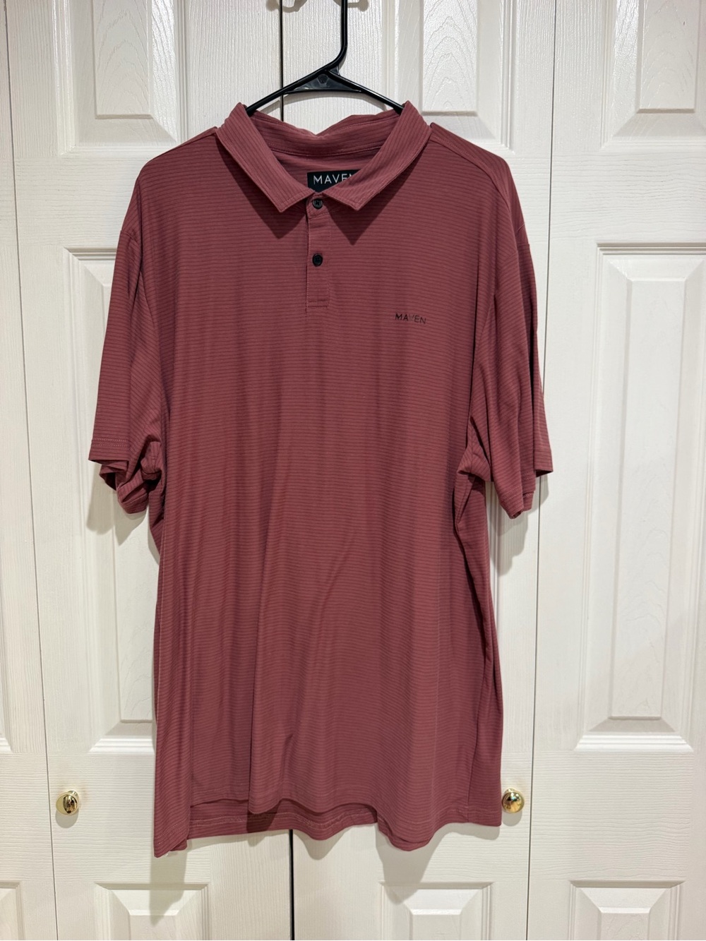 Maven Men’s Short-Sleeve Polo in Dusty Rose